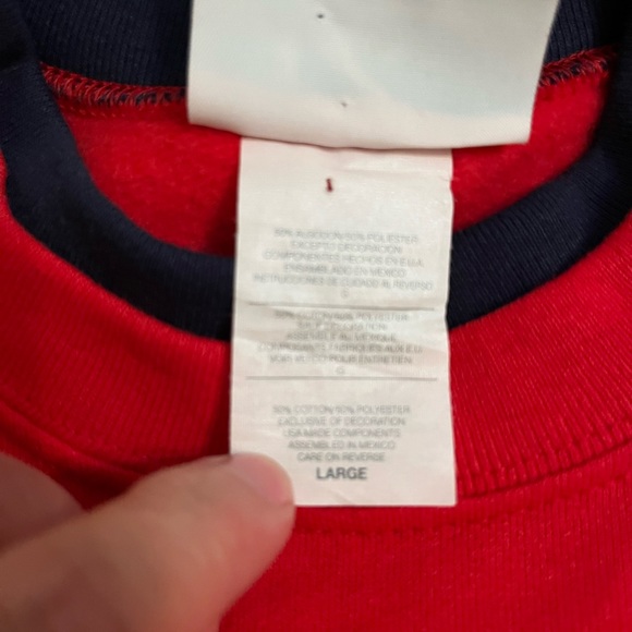 Vintage 90s Embroidered liberty heart Grandma Pullover Crewneck Sweater - Picture 9 of 9